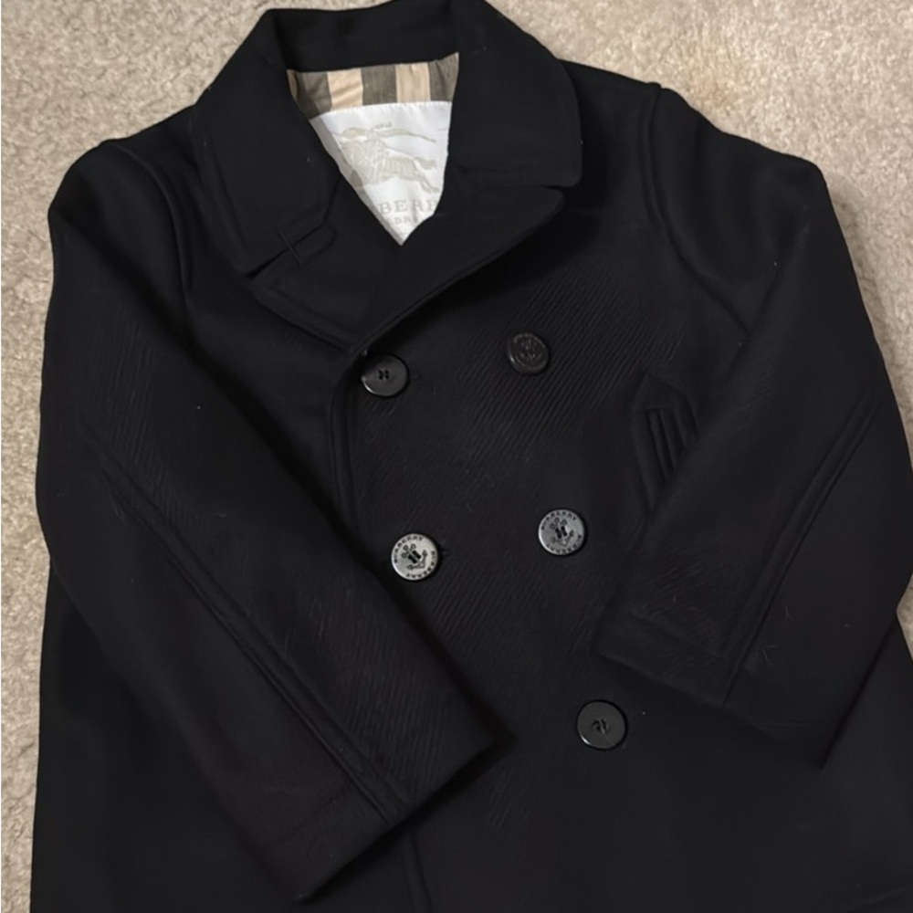Burberry kids Black Pea Coat size 2T